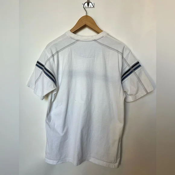 XG Extreme Quality White Stripe Tee Early 2000s Skate Surf Style Size M - Picture 6 of 14